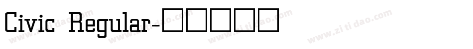 Civic Regular字体转换